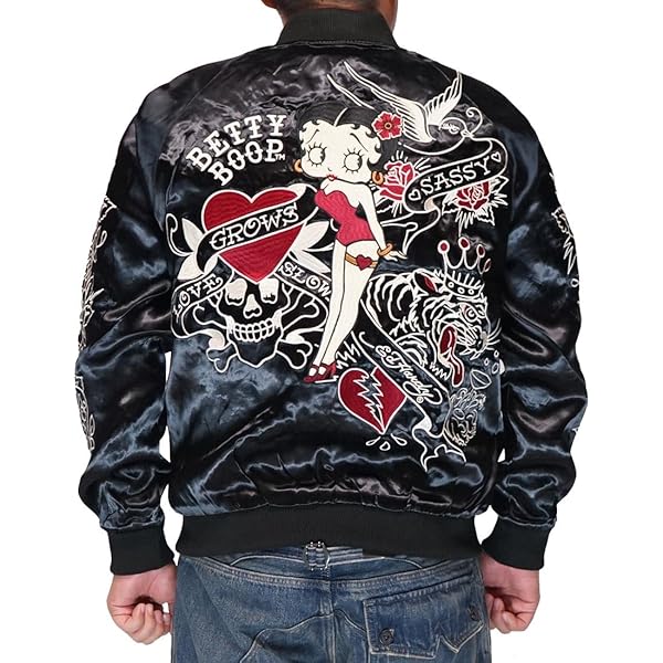 Ed Hardy エドハーディー EDH-2413 リバーシブル スカジャン Ed Hardy エドハーディー EDH-2413 リバーシブル スカジャン